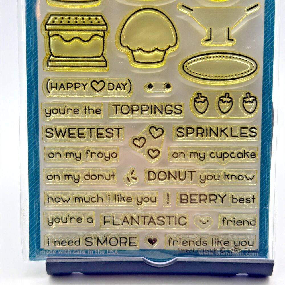 Lawn Fawn Stamp And Die Set Sweet Friends - Picture 3 of 4